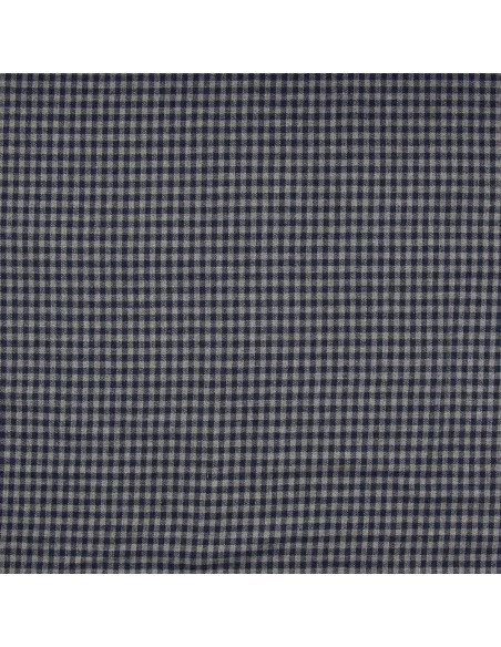 Tela de franela a cuadros - Azul