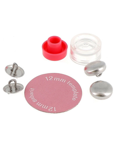 Caja de 7 botones para cubrir con herramienta de colocación Bohin - 12 mm