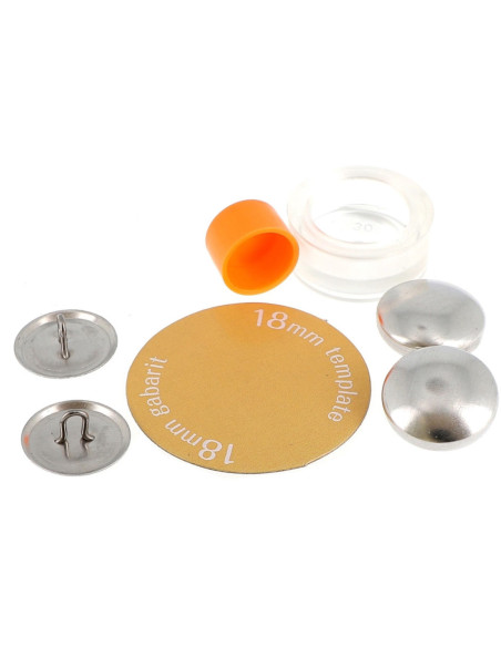 Caja de 5 botones para cubrir con herramienta de colocación Bohin - 18 mm