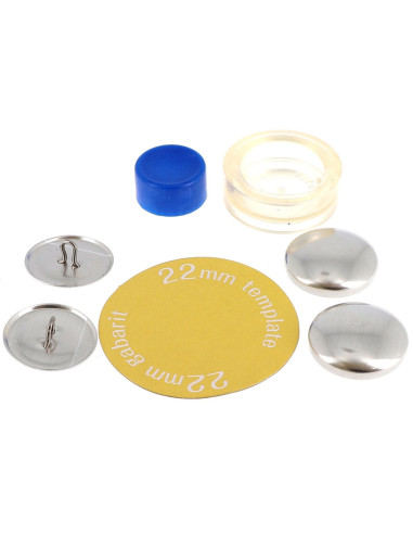 Caja de 4 botones para cubrir con herramienta de colocación Bohin - 22 mm