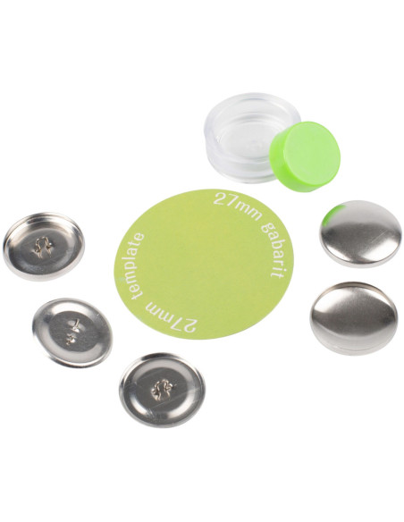 Caja de 3 botones para cubrir con herramienta de colocación Bohin - 27 mm