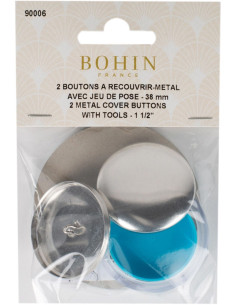 Caja de 2 botones para cubrir con herramienta de colocación Bohin - 38 mm