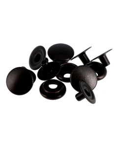 Caja de 8 botones a presión sin costura para telas pesadas de 14 mm Bohin - Bronce 2