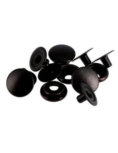 Caja de 8 botones a presión sin costura para telas pesadas de 14 mm Bohin - Bronce