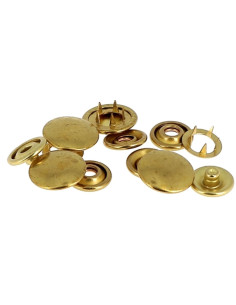 Caja de 8 broches sin costura jersey 12 mm Bohin - Dorado 2