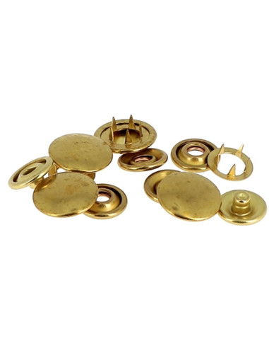 Caja de 8 broches sin costura jersey 12 mm Bohin - Dorado