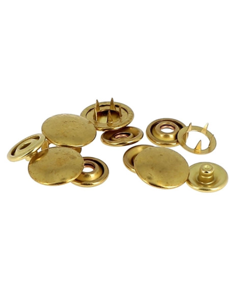 Caja de 8 broches sin costura jersey 12 mm Bohin - Dorado