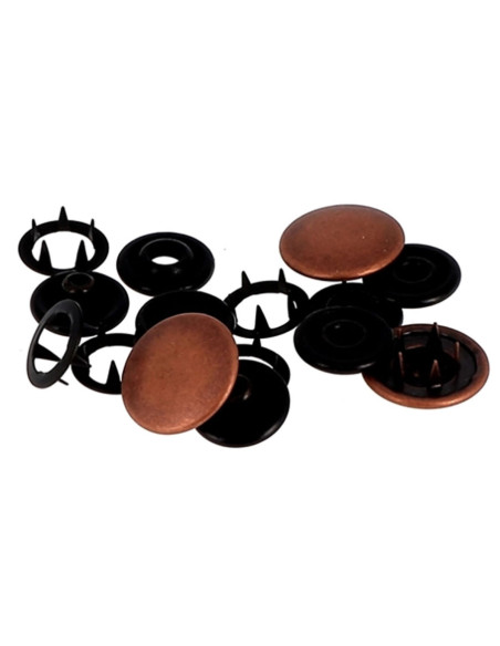 Caja de 8 broches sin costura jersey 12 mm Bohin - Cobre