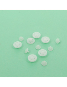 Botones mágicos blancos para camisas Bohin 2