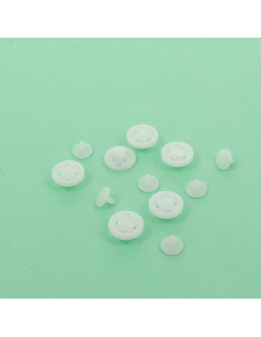 Botones mágicos blancos para camisas Bohin