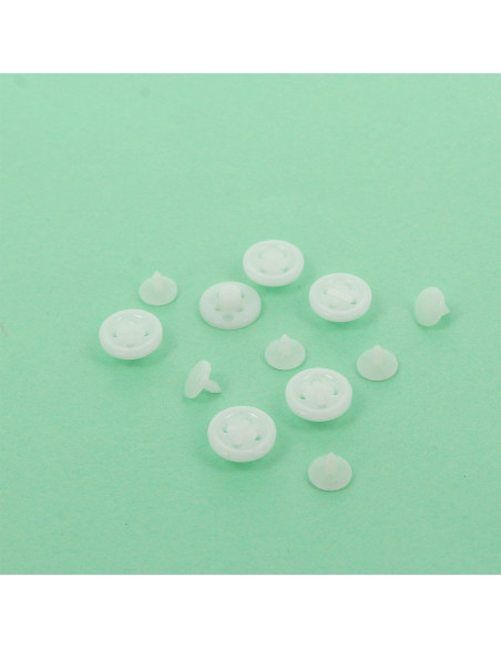 Botones mágicos blancos para camisas Bohin