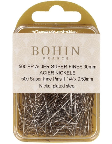Caja de 500 alfileres superfinos Bohin