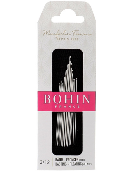 Agujas para hilvanar y fruncir, modelo Bohin