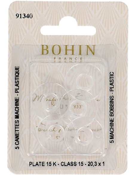 Bobinas planas para máquina de coser de plástico Bohin