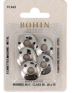Bobinas abombadas para máquina de coser en acero Bohin