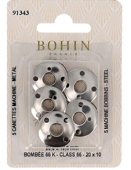 Bobinas abombadas para máquina de coser en acero Bohin