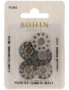 Bobinas planas para máquina de coser de acero Bohin