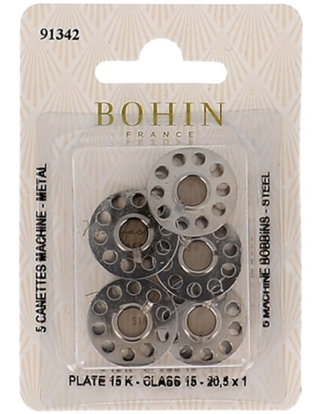 Bobinas planas para máquina de coser de acero Bohin