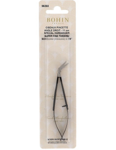 Tijeras de bordado pinzas ángulo recto ultra finas 11 cm Bohin 2