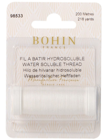 Hilo soluble en agua para hilvanar Bohin