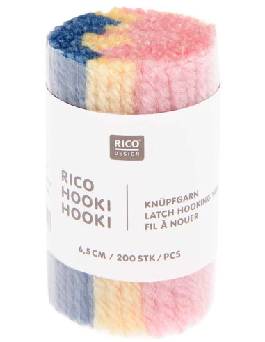 Fil à nouer 6,5 cm marbré Rico Hooki Hooki