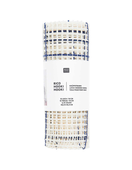 Tela para punto anudado Hooki Hooki - 15 agujeros por 10 cm - 48,5 x 48,5 cm