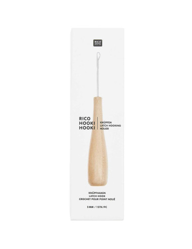 Gancho para punto anudado de 3 mm Hooki Hooki Rico