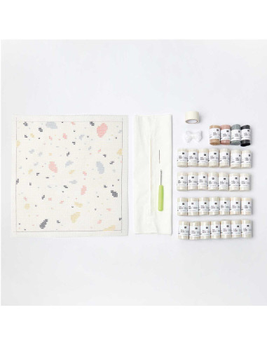 Kit de anudado - Cojín Terrazzo