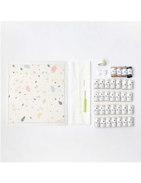Kit de anudado - Cojín Terrazzo