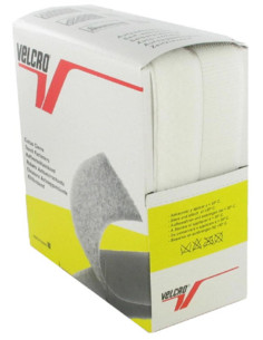 VELCRO® Marca adhesivo blanco 20 mm de ancho caja de 5 metros