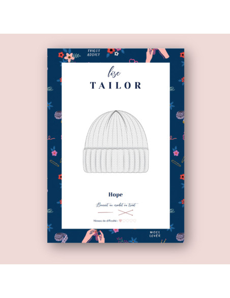 Patrón de tejido - Gorro Hope - Lise Tailor