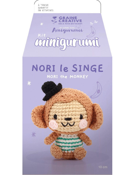 Kit de crochet minigurumi - Nori el mono