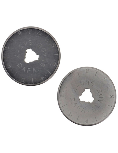 2 cuchillas de repuesto para cortador rotativo Bohin - 28 mm
