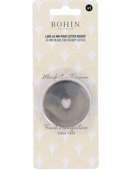 1 hoja de repuesto para cortador rotativo Bohin - 45 mm