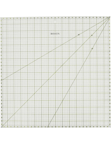 Regla patchwork cuadrada Bohin 32 x 32 cm