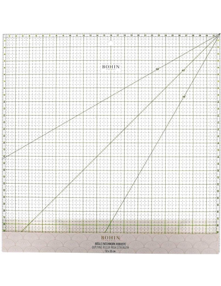Regla patchwork cuadrada Bohin 32 x 32 cm
