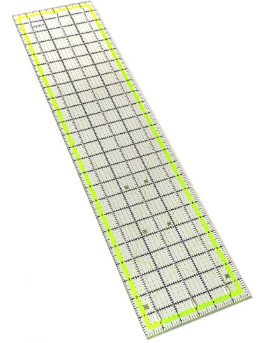 Regla de patchwork con ranuras de corte Bohin 6 x 24 pulgadas