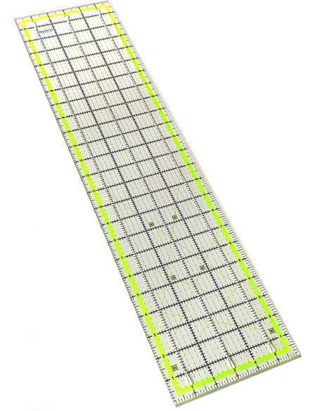 Regla de patchwork con ranuras de corte Bohin 6 x 24 pulgadas
