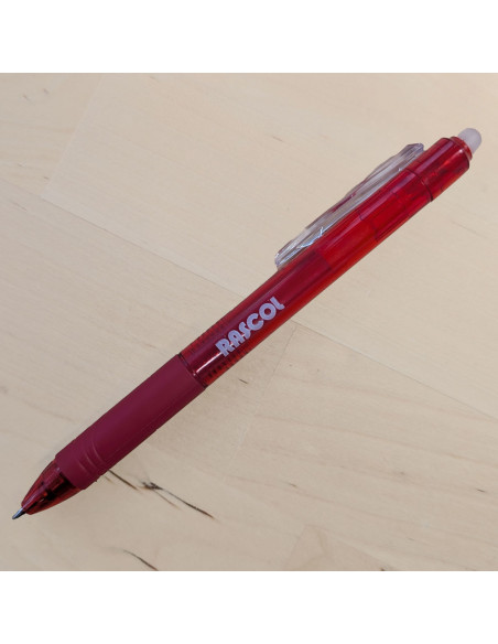 Bolígrafo borrable por calor premium Rascol - Rojo