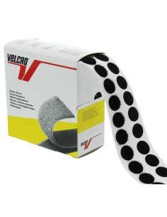 Caja de 200 pastillas adhesivas negras de la marca VELCRO®.