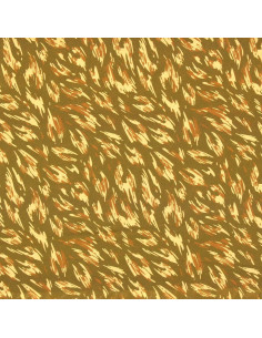 Tejido de viscosa fantasía - Monique verde y amarillo 2