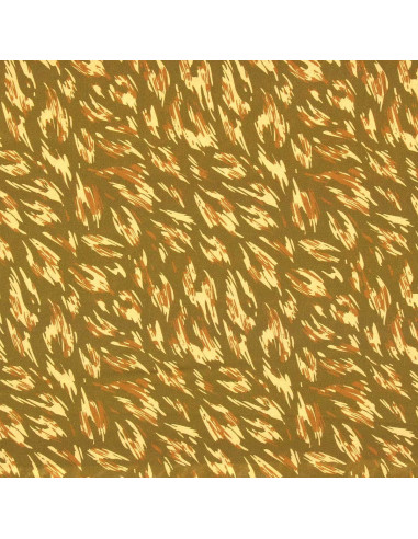 Tejido de viscosa fantasía - Monique verde y amarillo