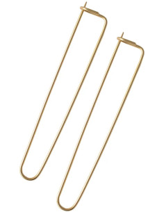 Juego de 2 sujetapuntos dorados para tejer de 13 cm