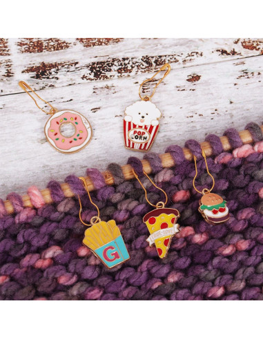 Conjunto de 5 marcadores de malla - Snacks