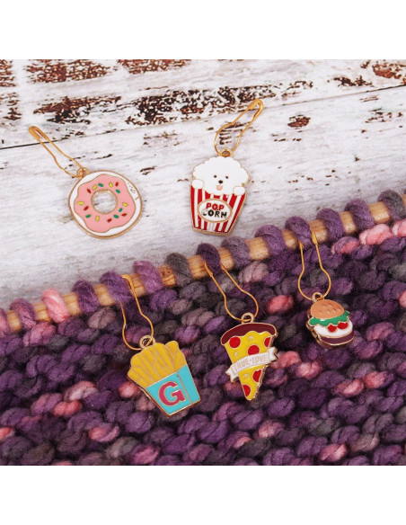 Conjunto de 5 marcadores de malla - Snacks