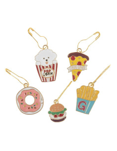 Conjunto de 5 marcadores de malla - Snacks 2