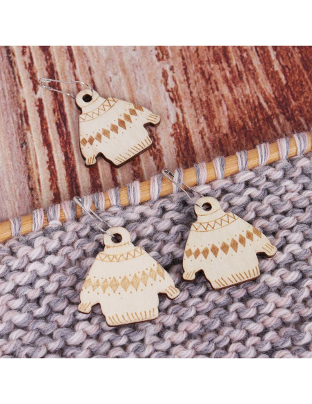 Juego de 10 marcadores de malla - Woolly Jumper