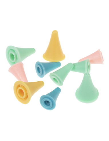 Juego de 10 tapones para agujas de tejer