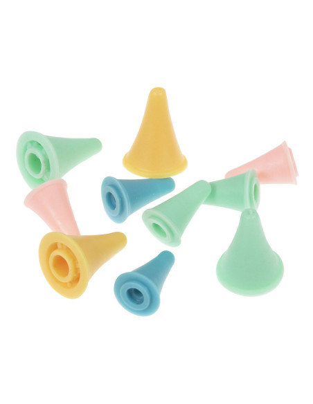 Juego de 10 tapones para agujas de tejer