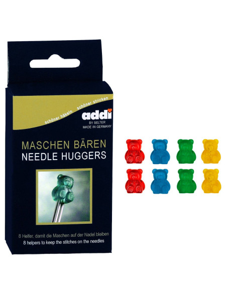 Juego de 8 tapones para agujas de tejer addi